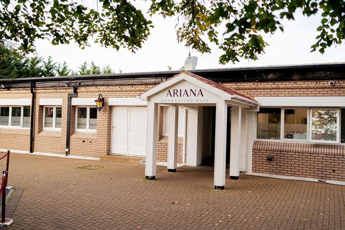 Ariana Banqueting Hall entrance by day